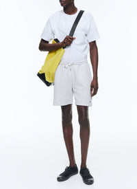 Short avec cordon de serrage - Gris Chiné