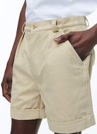 Bermuda shorts with button fastening - Ficelle
