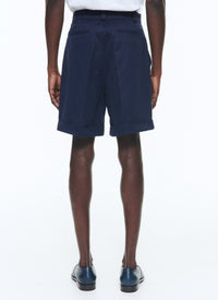Bermuda shorts with button fastening - Carbon