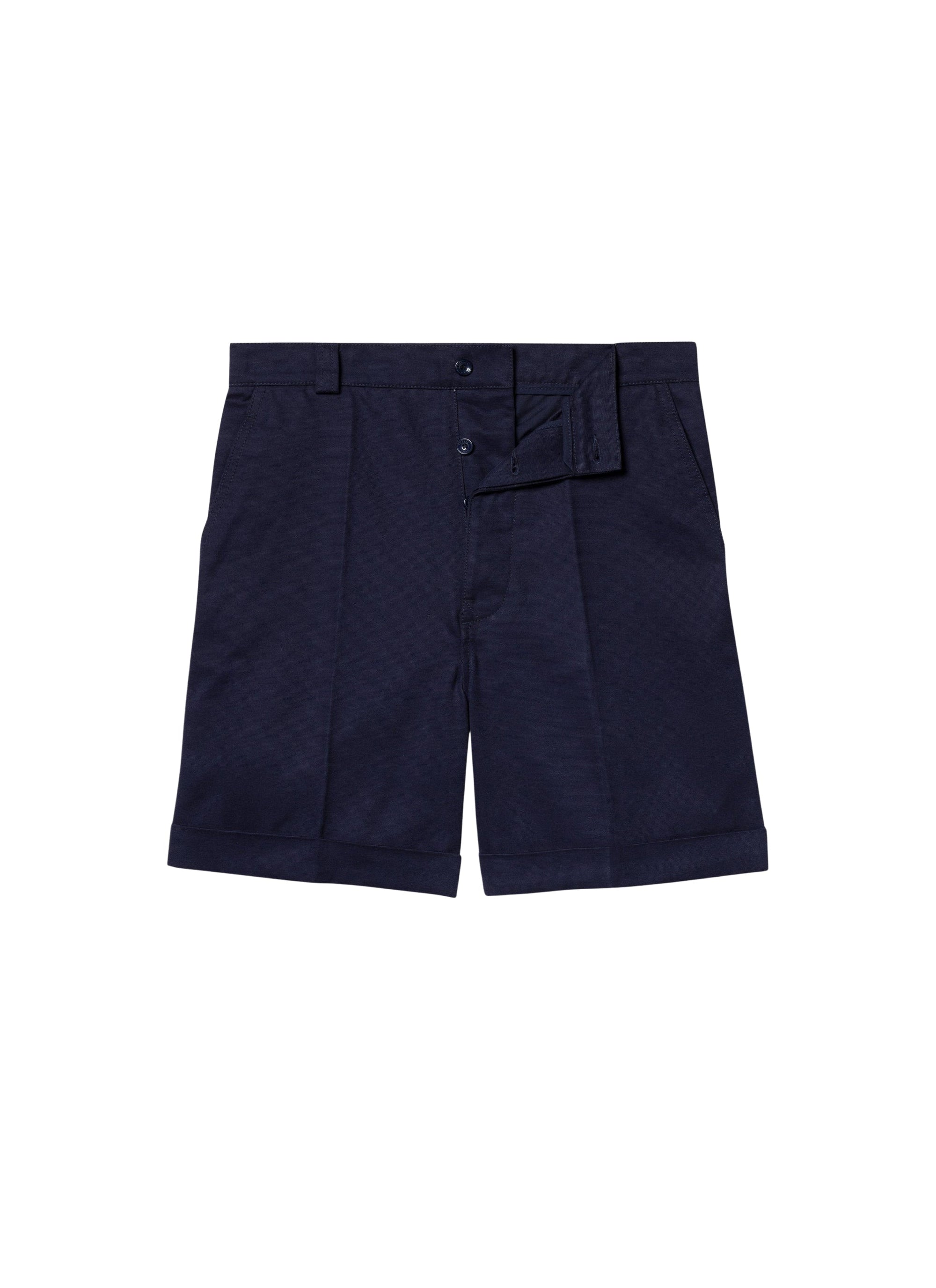 Bermuda shorts with button fastening - Carbon