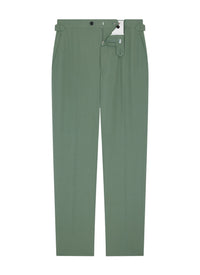 Slim-fit cotton canvas trousers - Lime