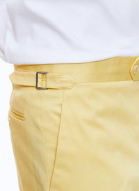 Pantalon chino ajusté - Jaune Pastel