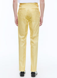 Pantalon chino ajusté - Jaune Pastel