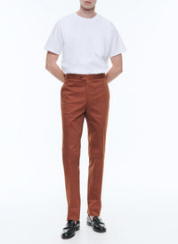 Pantalon chino ajusté - Cachou