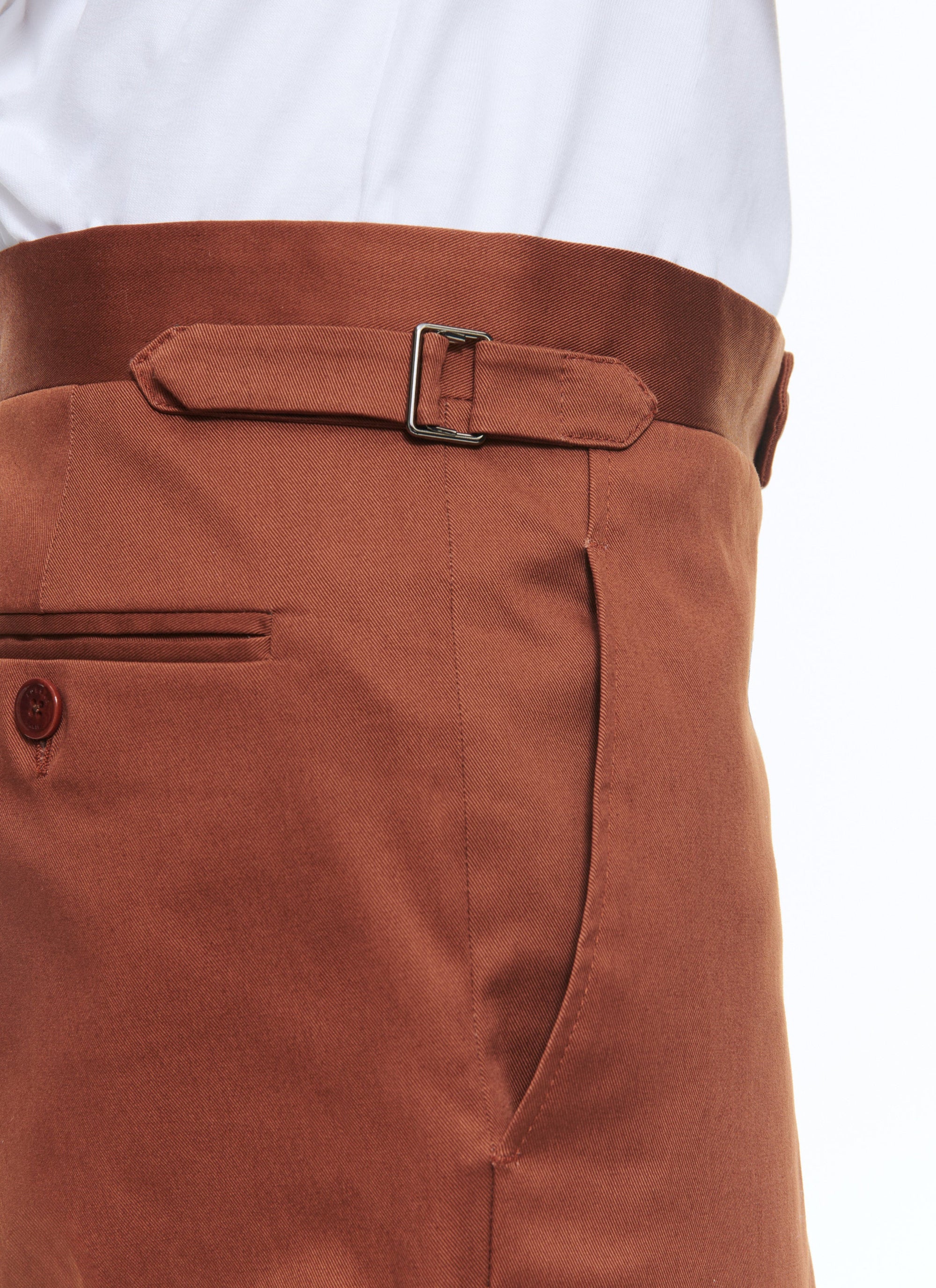 Pantalon chino ajusté - Cachou