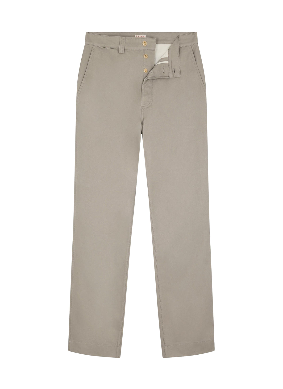 Cotton twill chino trousers - Beige