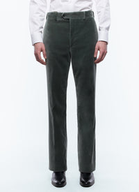 Velvet suit trousers - Navy