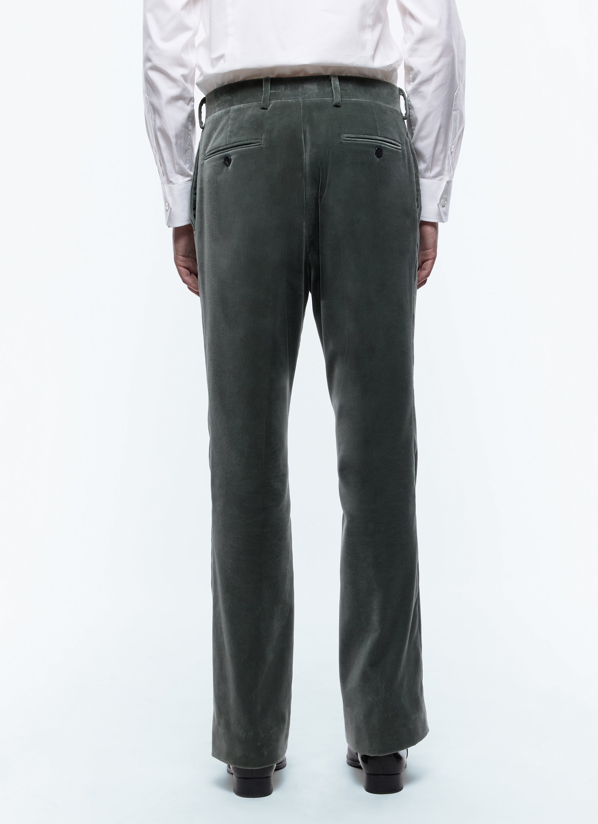 Velvet suit trousers - Navy