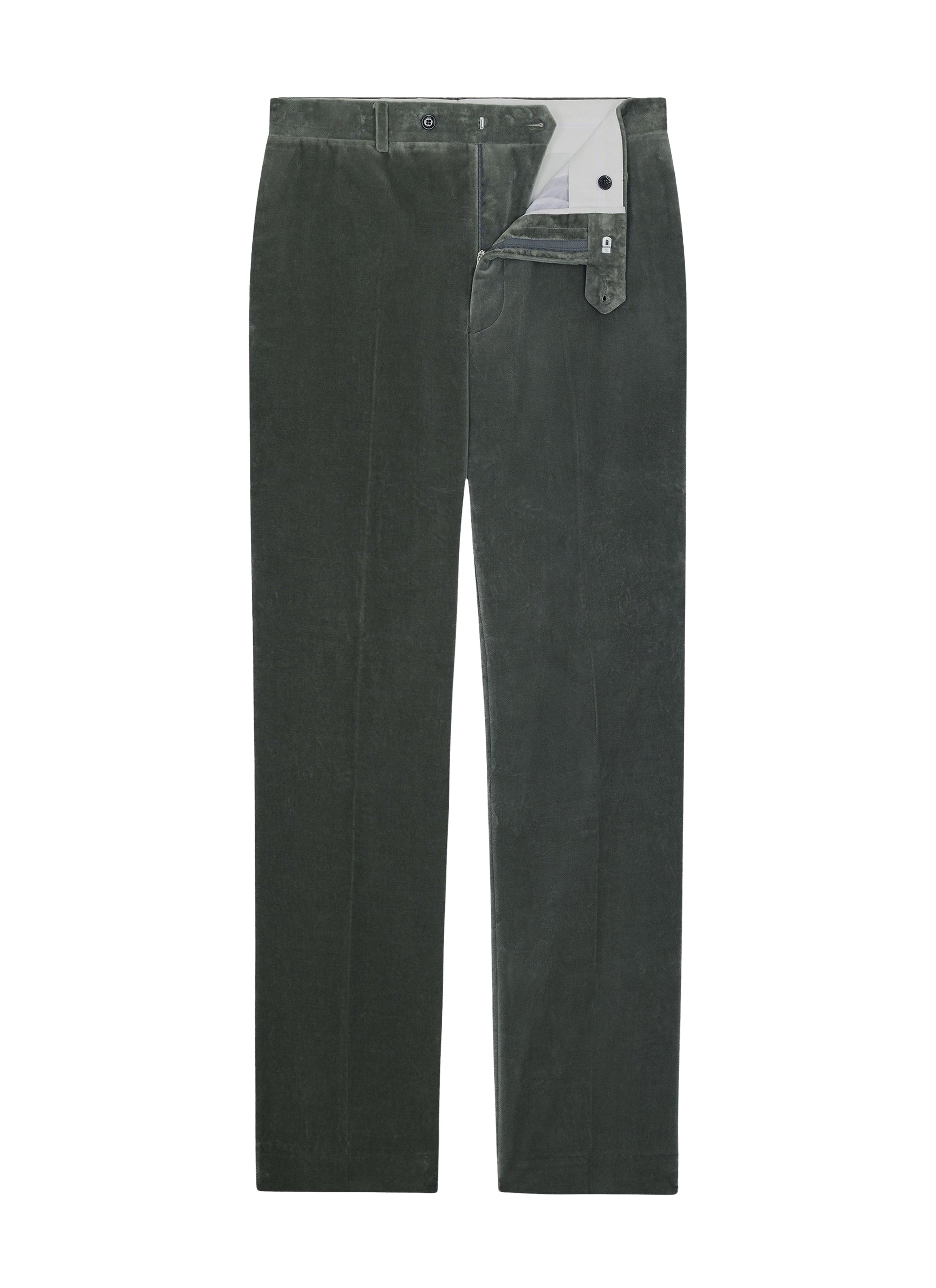 Velvet suit trousers - Navy