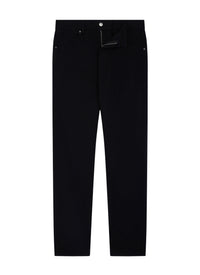 5-pocket trousers in cotton twill - Black