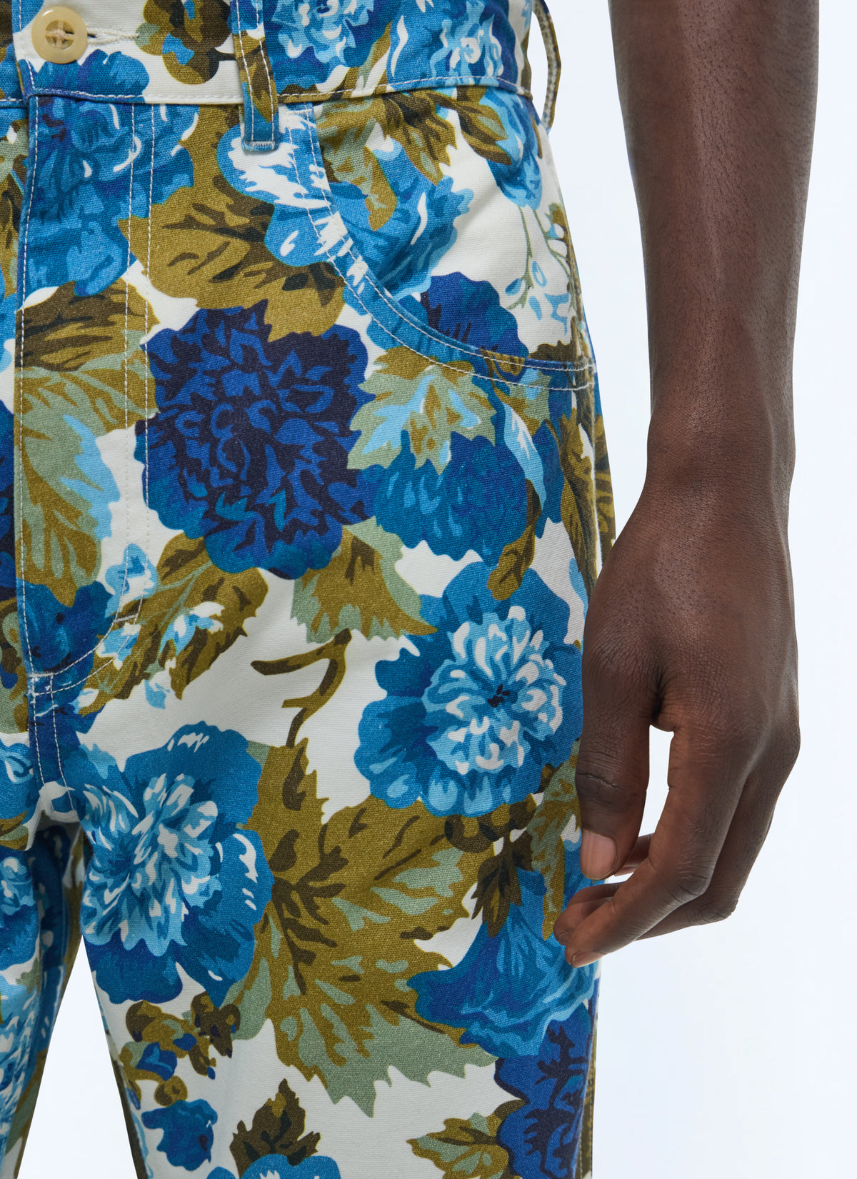Imprimé Fleuri Foncé Pantalon - Imprimé Fleuri Foncé