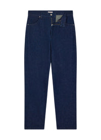 5-pocket trousers in cotton and linen - Indigo