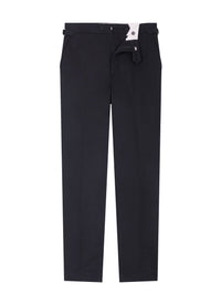 Fitted chino trousers in cotton twill - Black