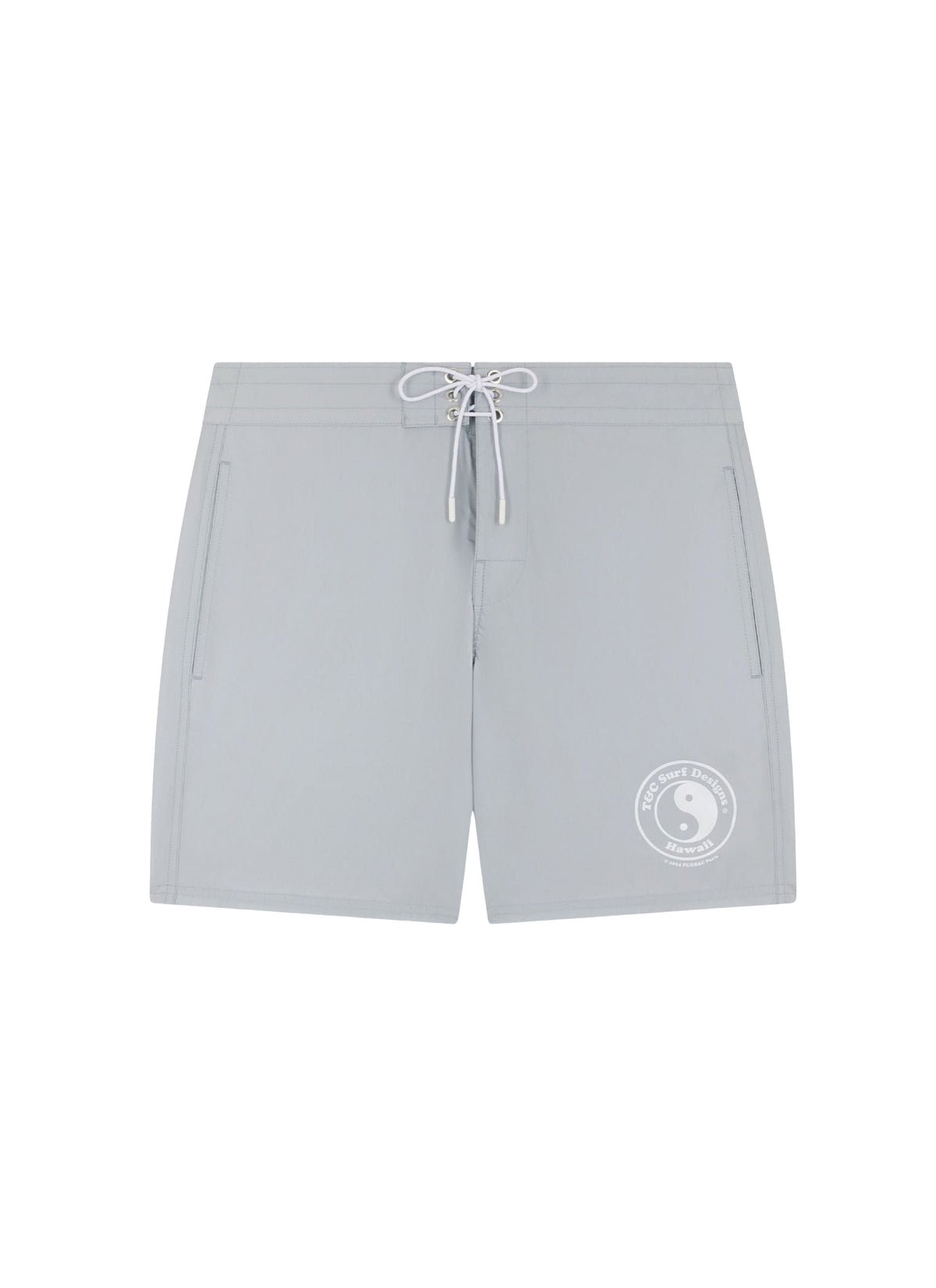 Fabric swim shorts - Silver