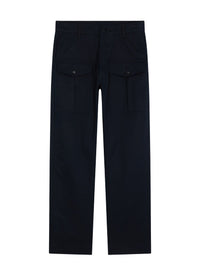 Cotton twill cargo trousers - Navy