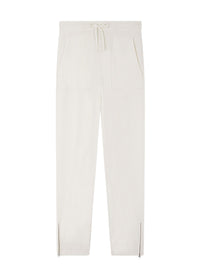 Wool jogging trousers - Ecru
