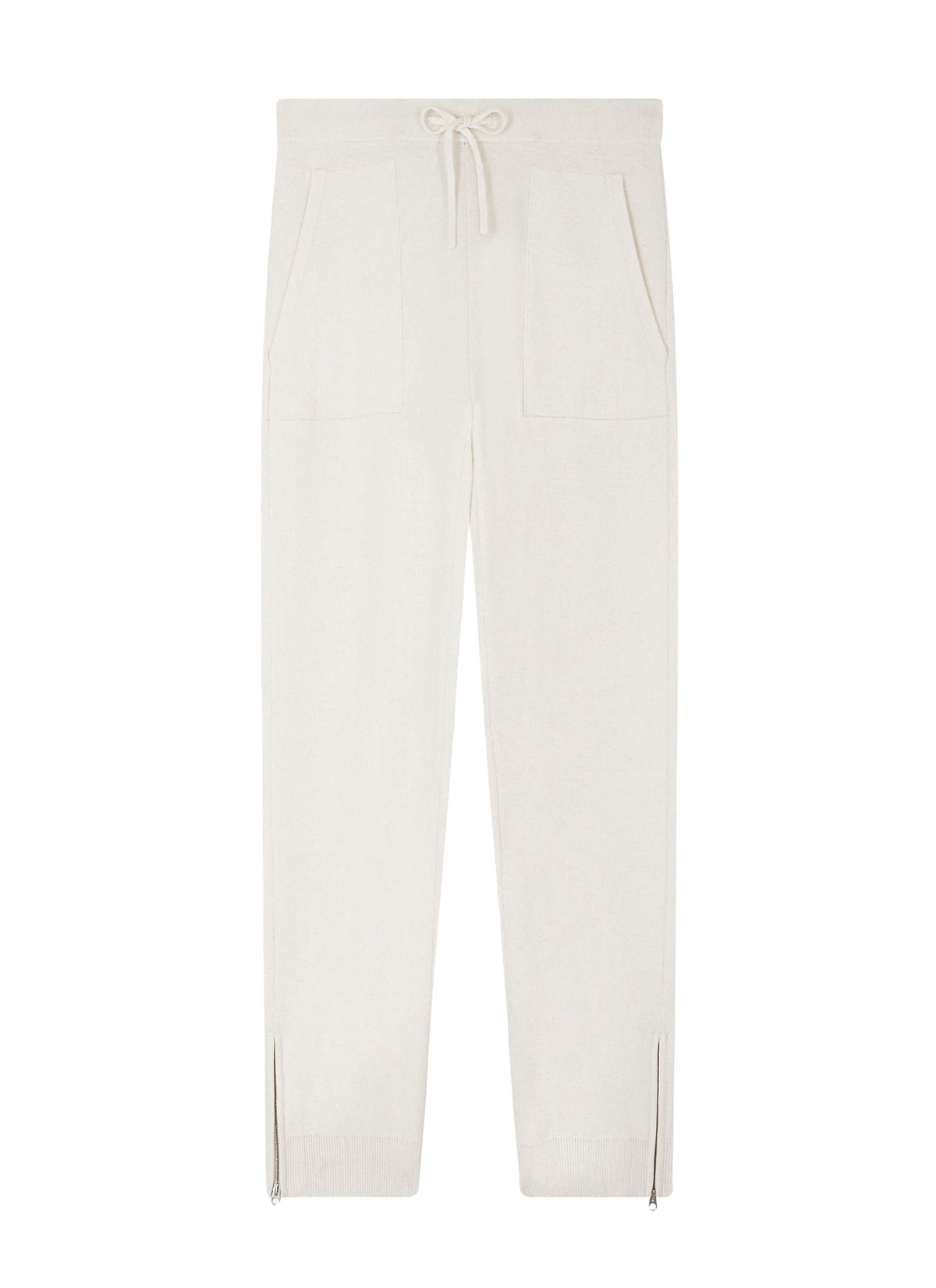 Wool jogging trousers - Ecru