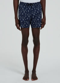 Maillot de bain à imprimé fantaisie - Bleu marine