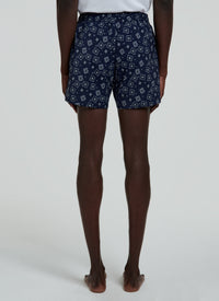 Maillot de bain à imprimé fantaisie - Bleu marine