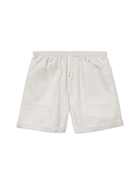 Shorts with elasticated waistband - Ecru