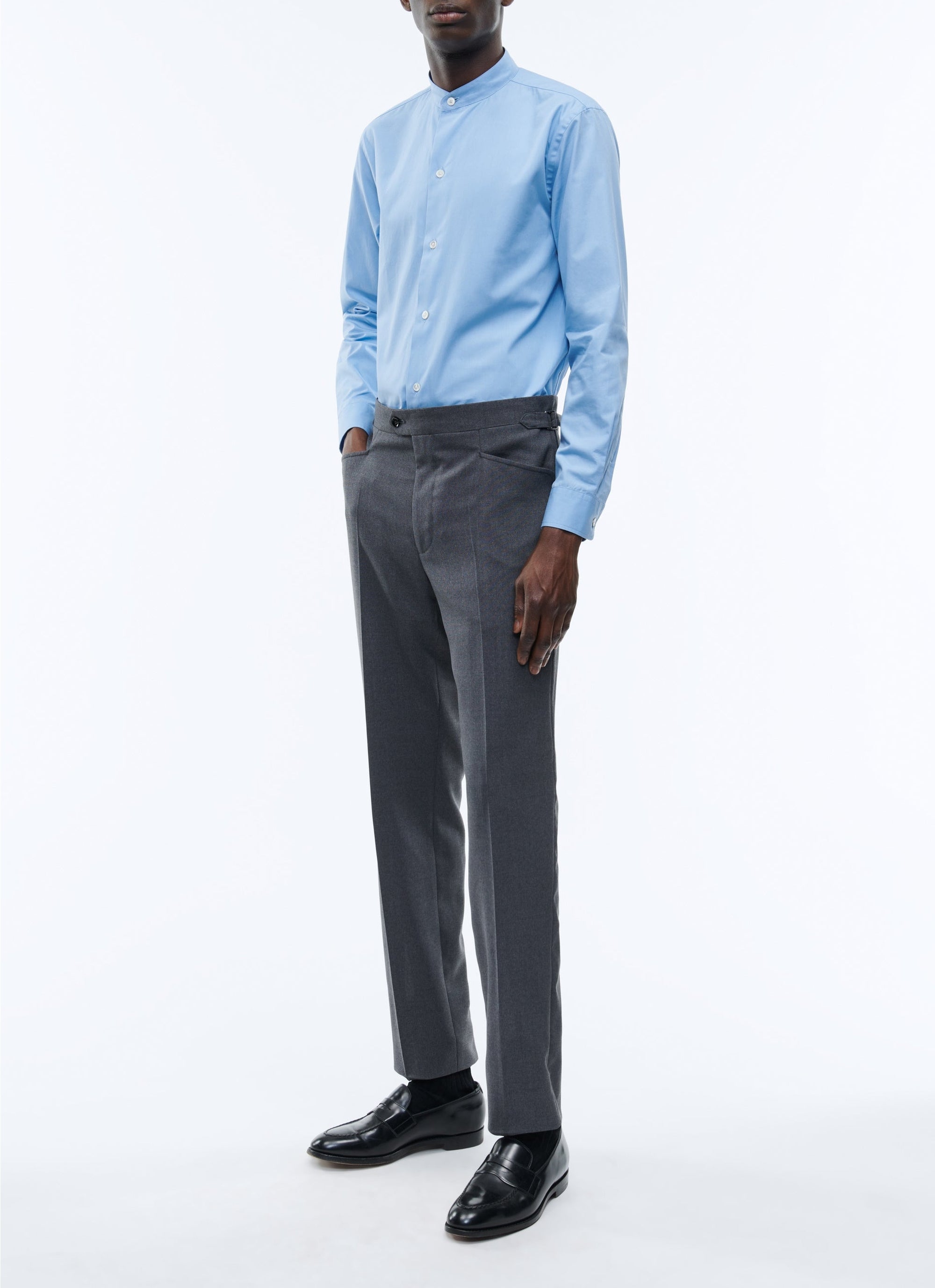 Fresco wool trousers - Ash