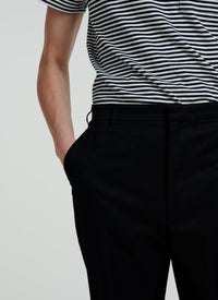 Wide-leg chino trousers - Black