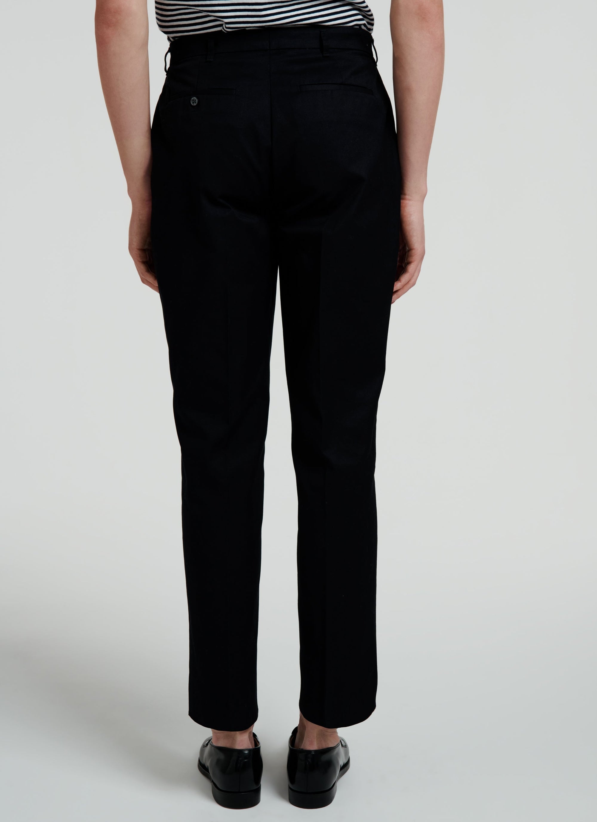 Wide-leg chino trousers - Black