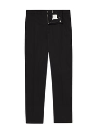 Wide-leg chino trousers - Black