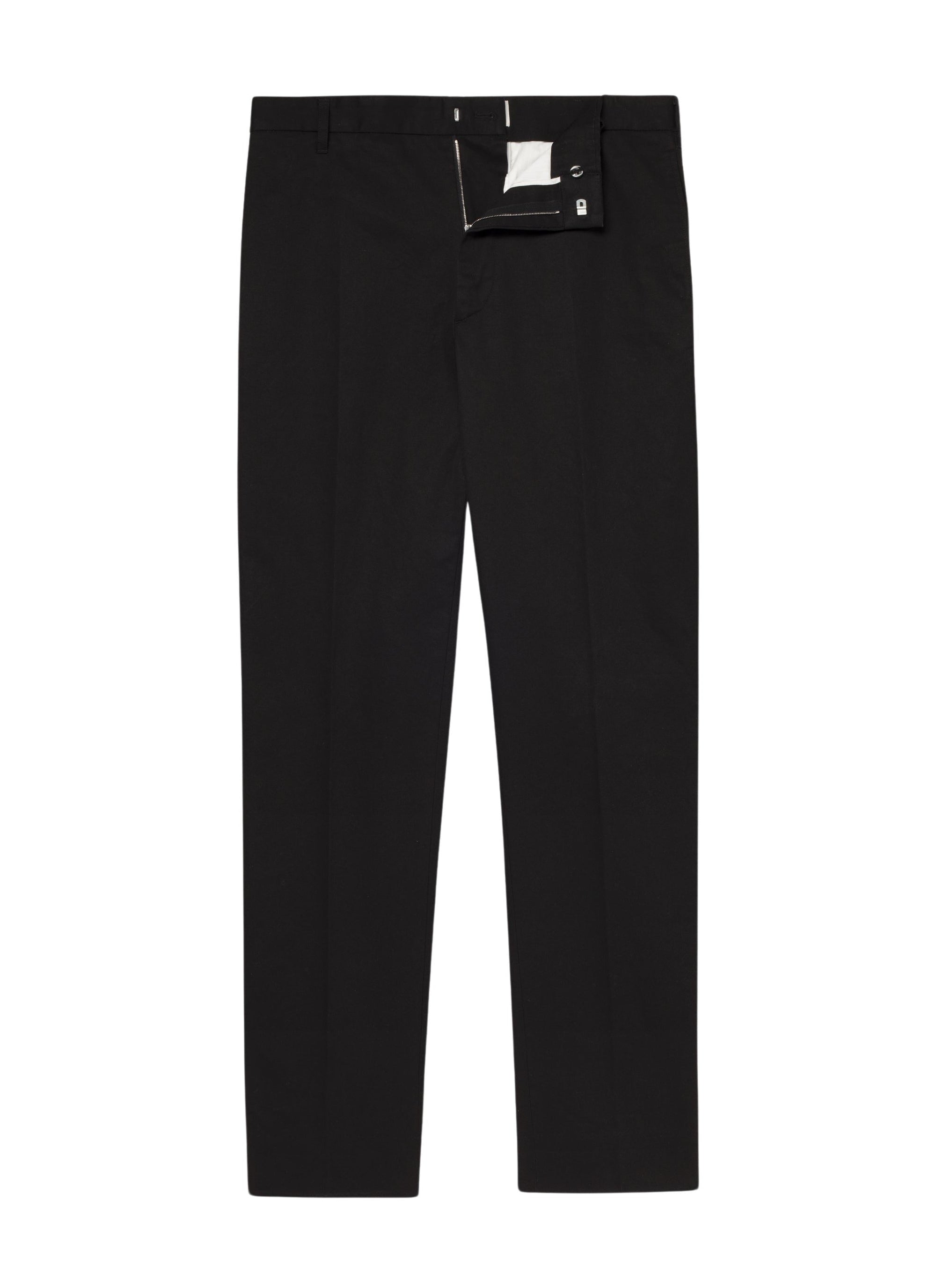 Wide-leg chino trousers - Black