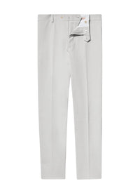 Cotton gabardine chino trousers - Ecru