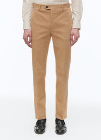 Cotton gabardine chino trousers - Beige