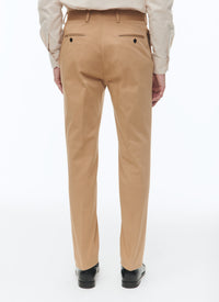 Cotton gabardine chino trousers - Beige