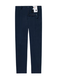 Cotton gabardine chino trousers - Navy Blue