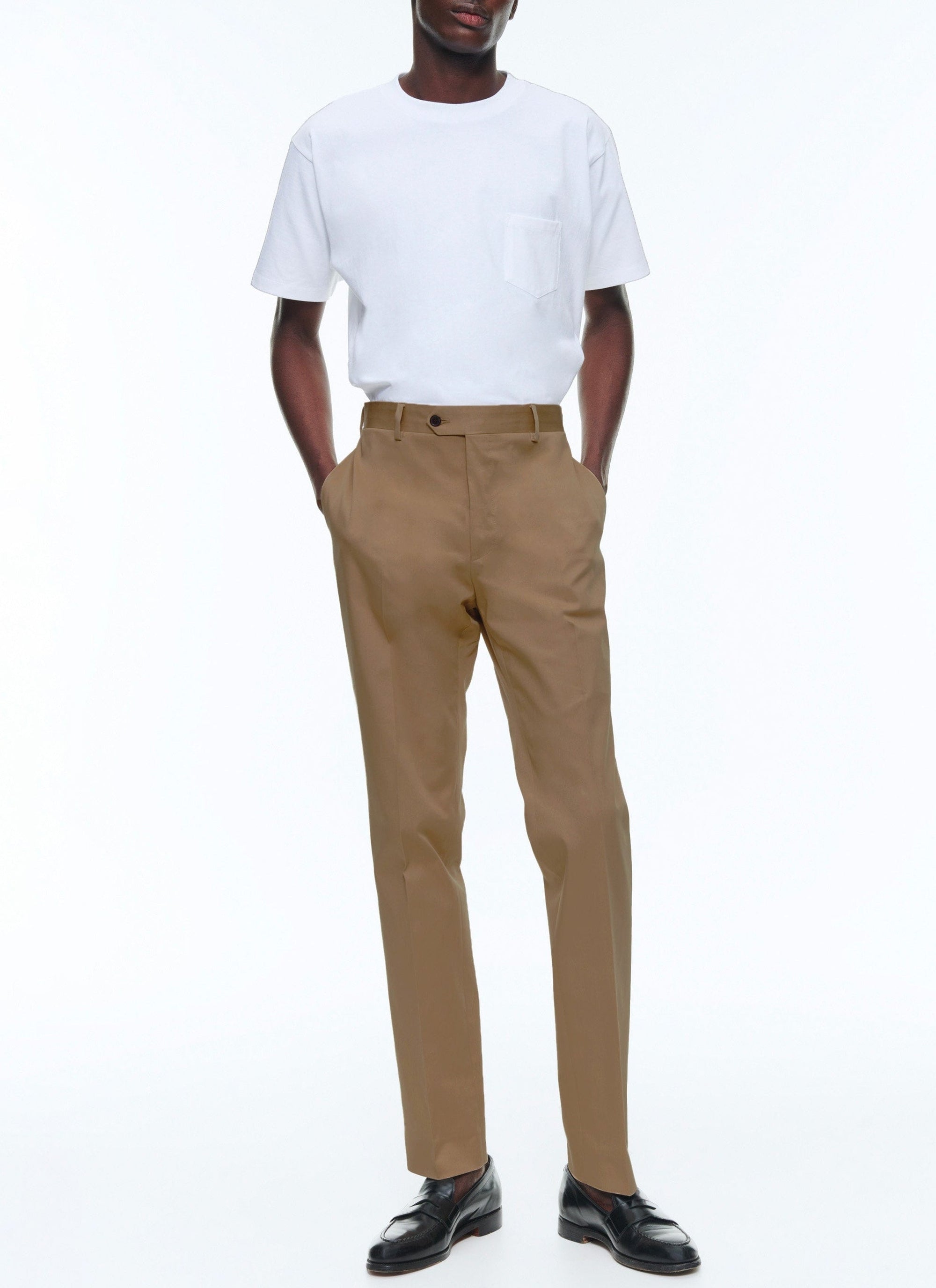 Slim-fit chino trousers - Tilleul