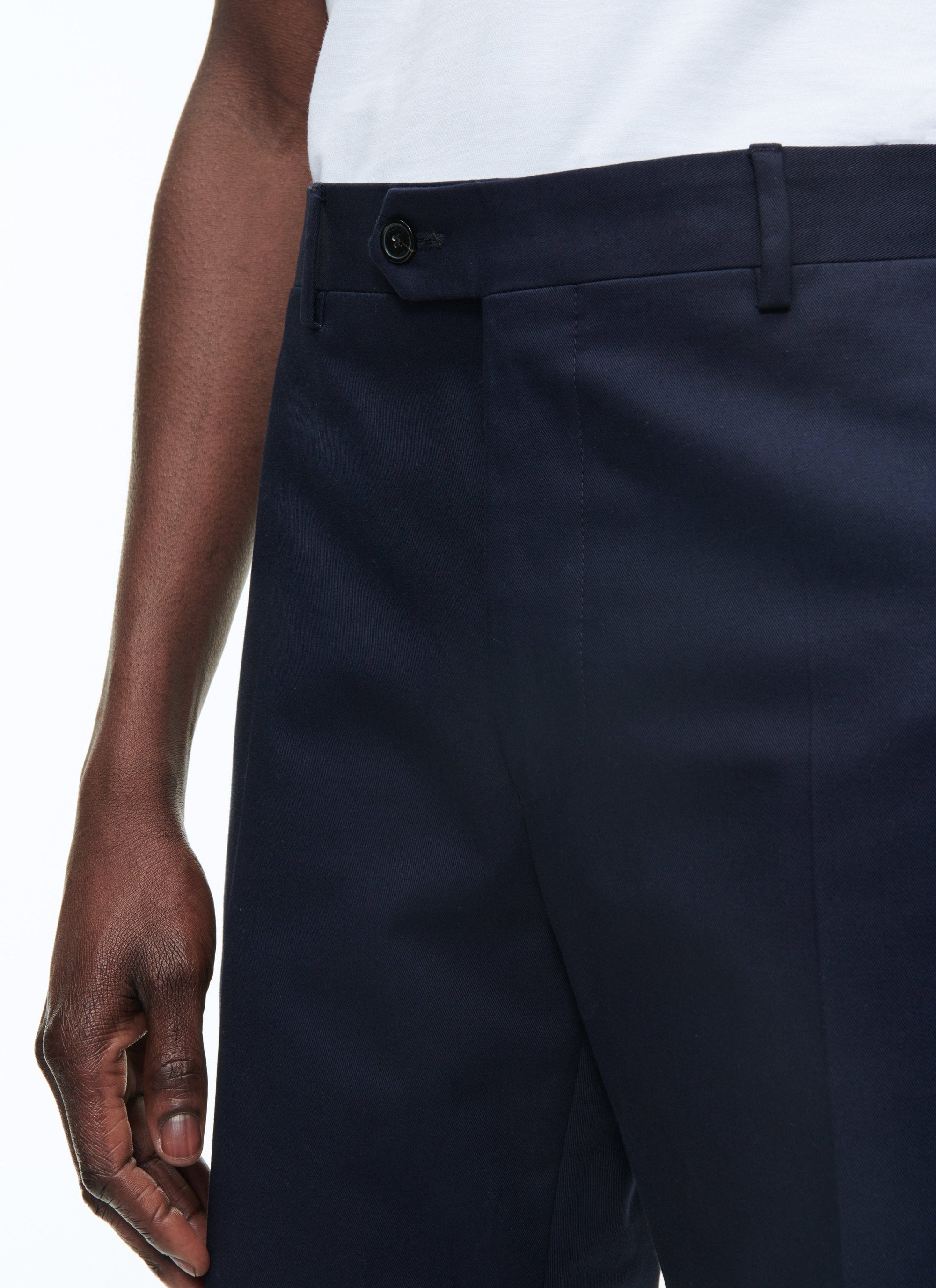 Pantalon chino ajusté - Marine
