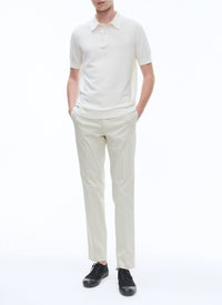 Pantalon chino ajusté - Naturel