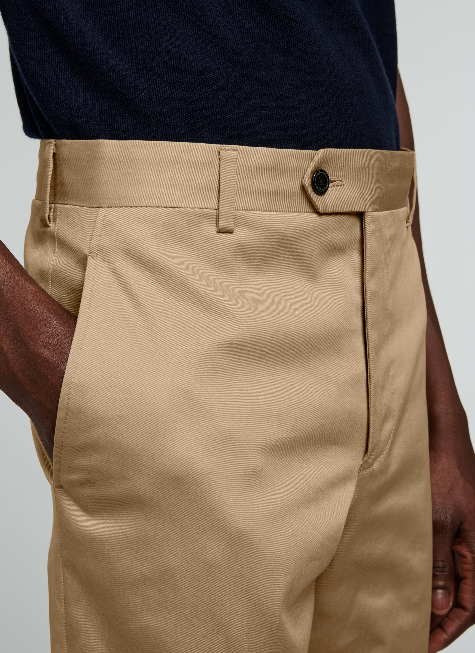 Chino en gabardine de coton - Beige