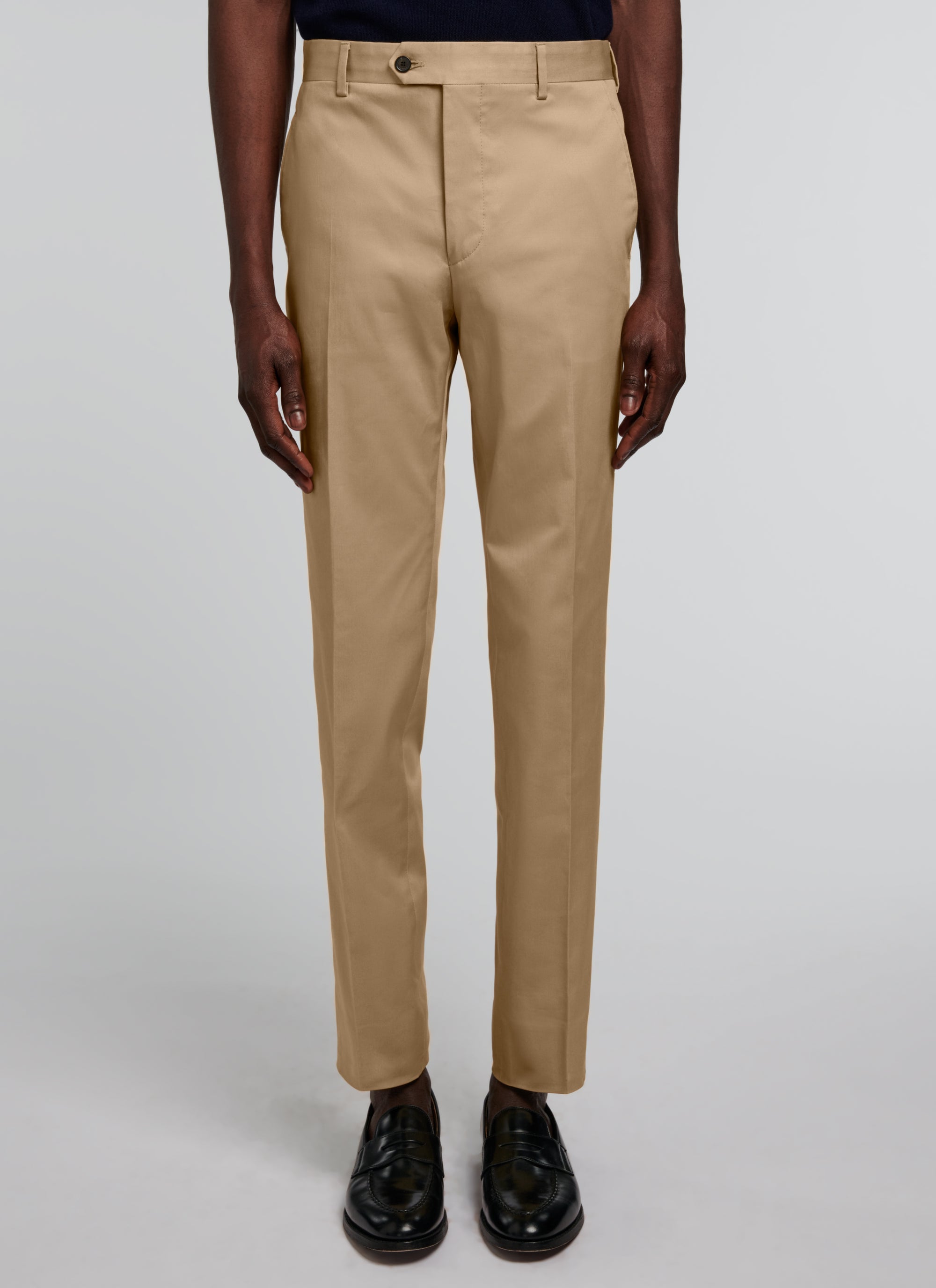 Chino en gabardine de coton - Beige