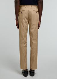 Chino en gabardine de coton - Beige