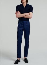 Pantalon chino ajusté - Indigo