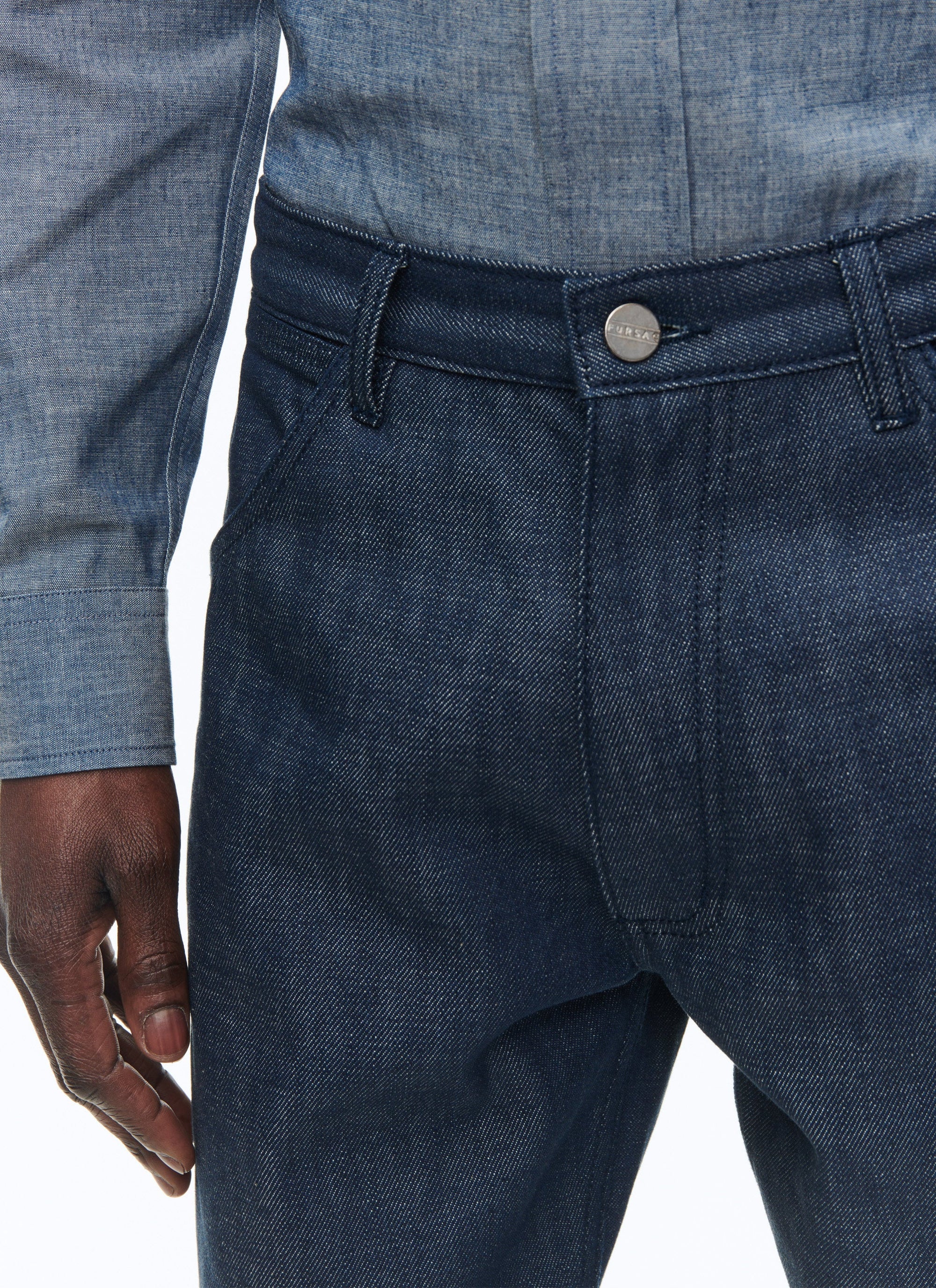 Pocket denim trousers - Indigo