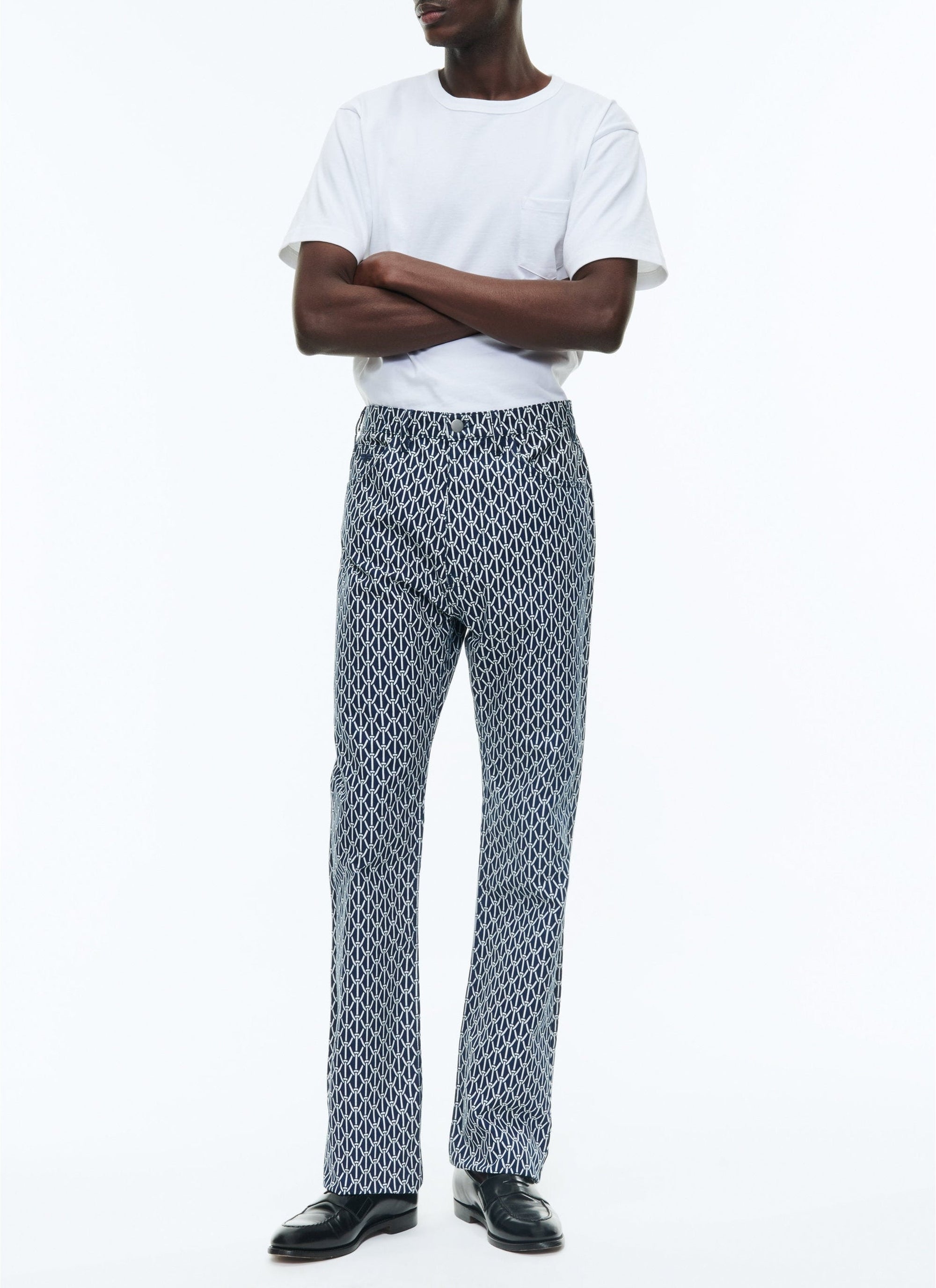 Pocket denim trousers - Navy