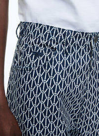 Pocket denim trousers - Navy