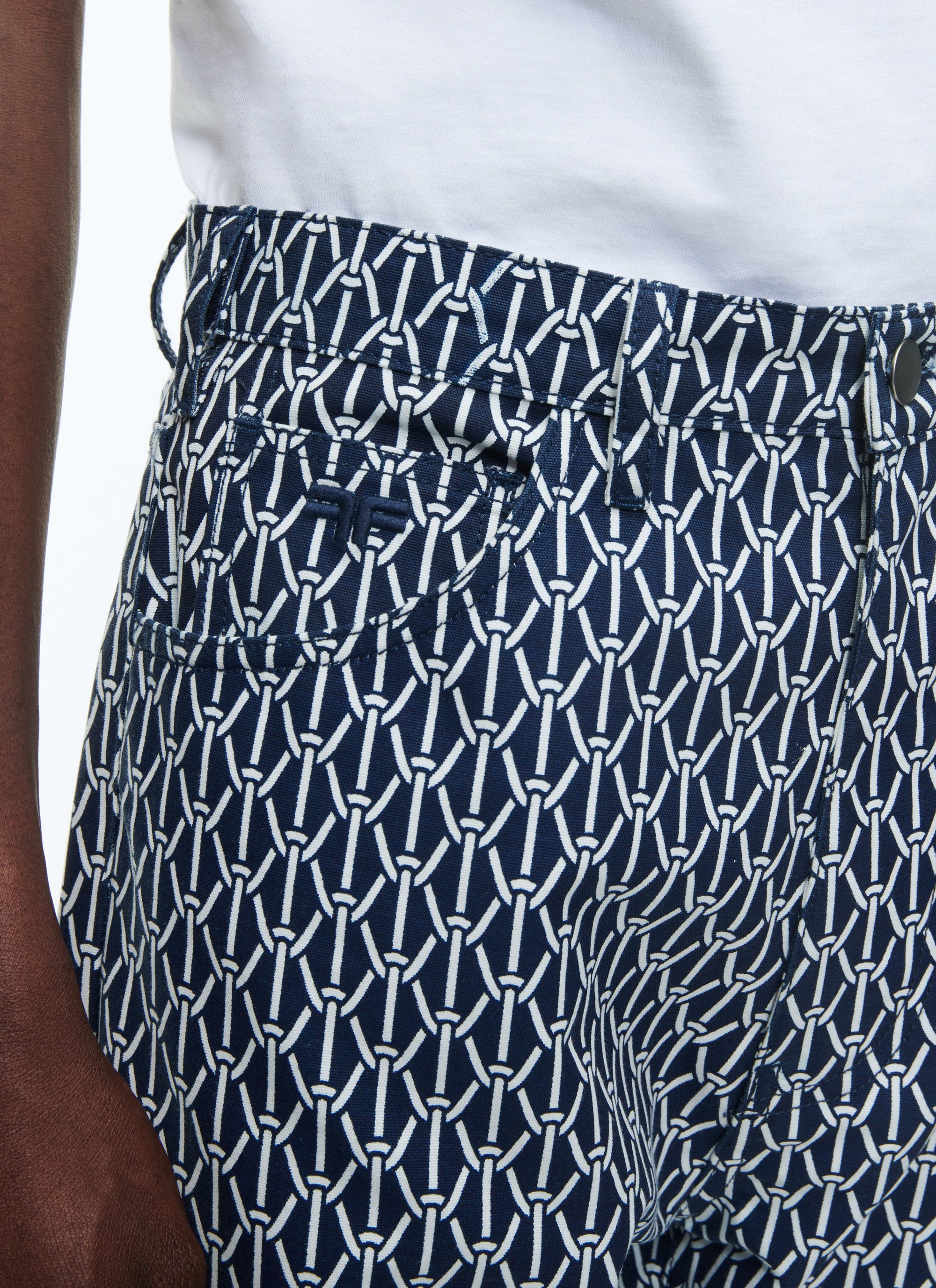 Pocket denim trousers - Navy