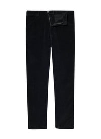 Ribbed trousers with pockets - Black