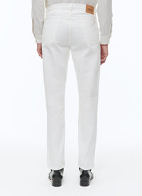 Pocket denim trousers - White