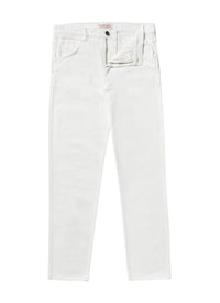 Pocket denim trousers - White