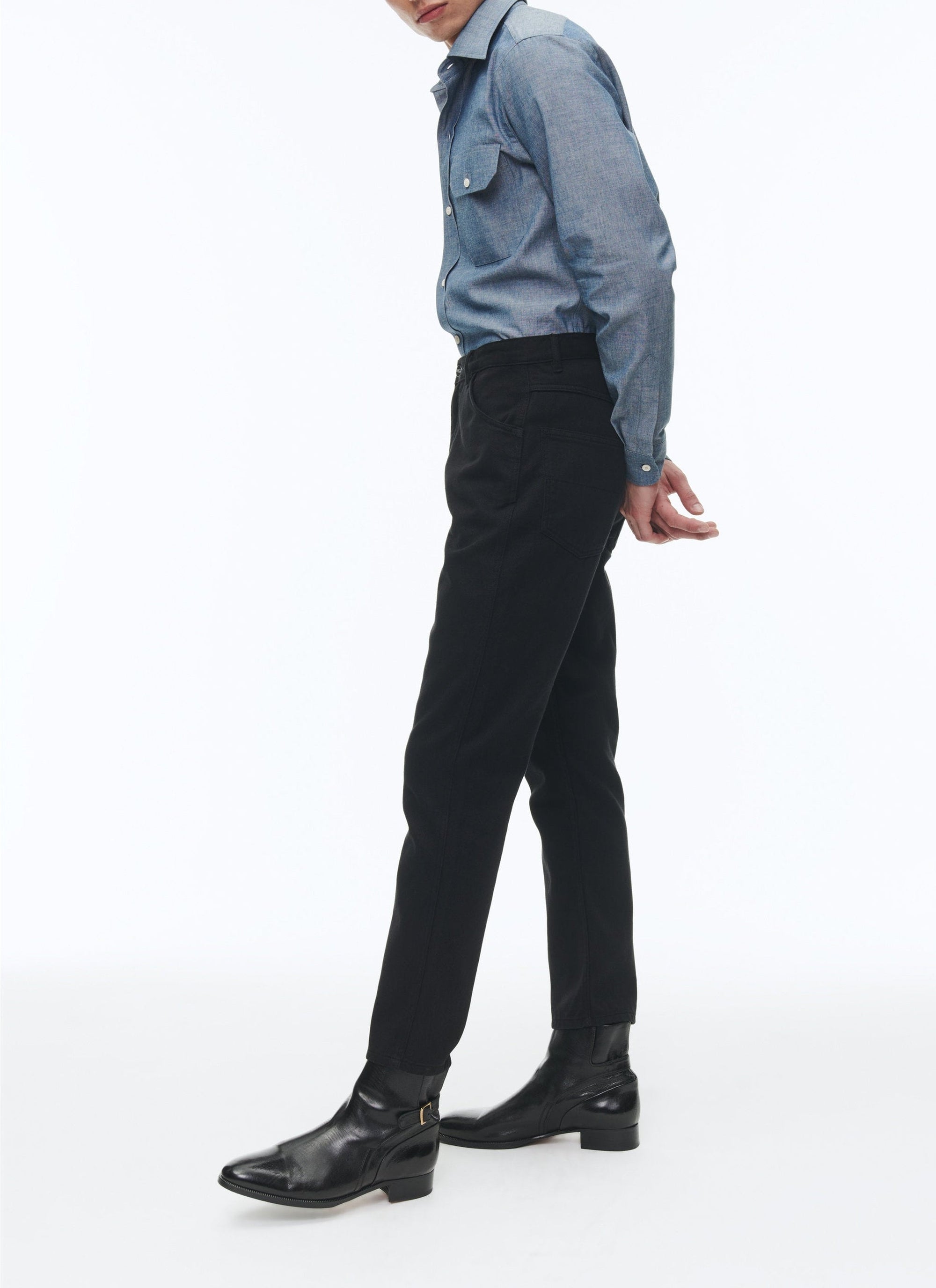 Pantalon à poches en denim - Noir