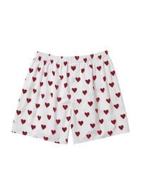 Heart shorts - Garnet