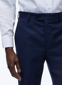 Pantalon en serge de laine - Bleu Marine
